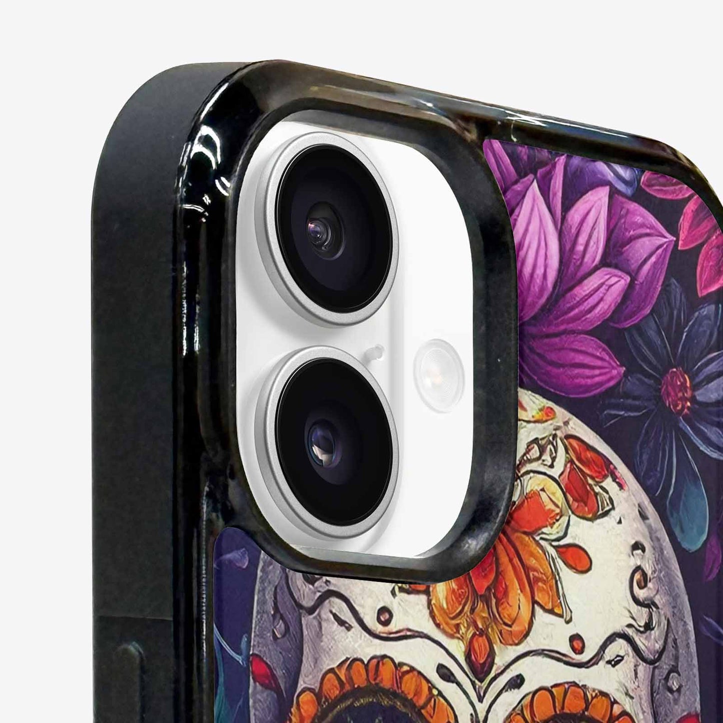 iPhone 16 Case — Lotus Many Hundreds Of Skulls Art, Unique Phone Case Design