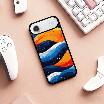 iPhone 17 Air Case — Glossy Winter Wave Seamless Cartoon Cute, Custom Designed Case Cover