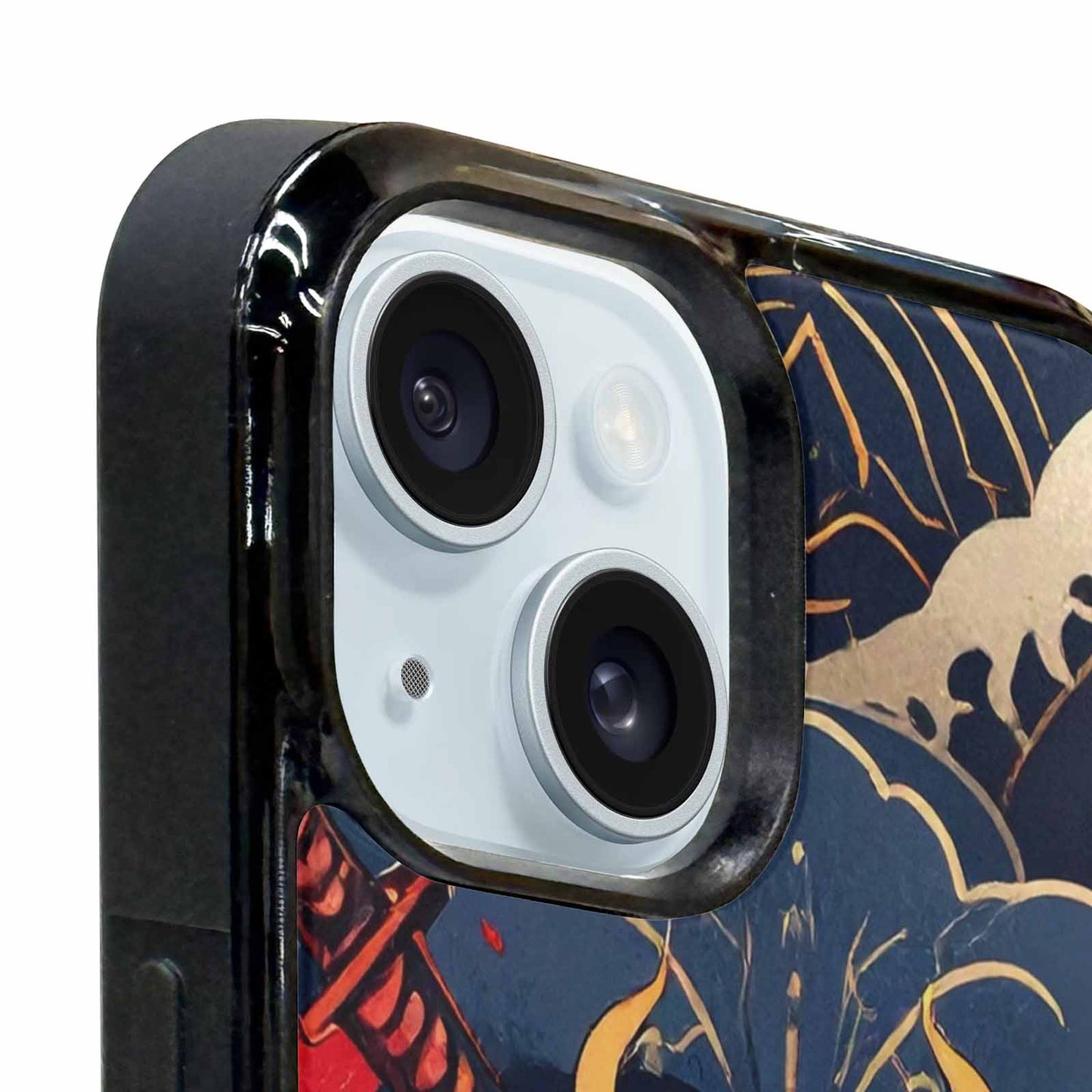 iPhone 15 Plus Case — Samurai Art Repeat Pattern, Custom Made Phone Cover