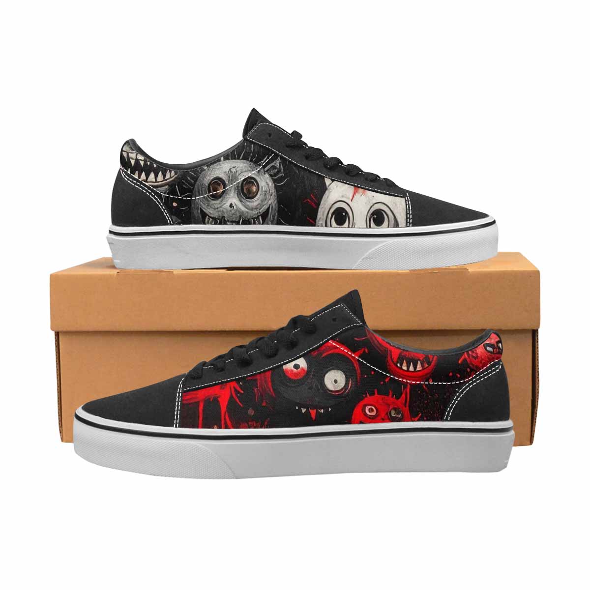 WOMEN'S Monsters (general) Lace-Up Canvas Dreamcore Custom Shoes