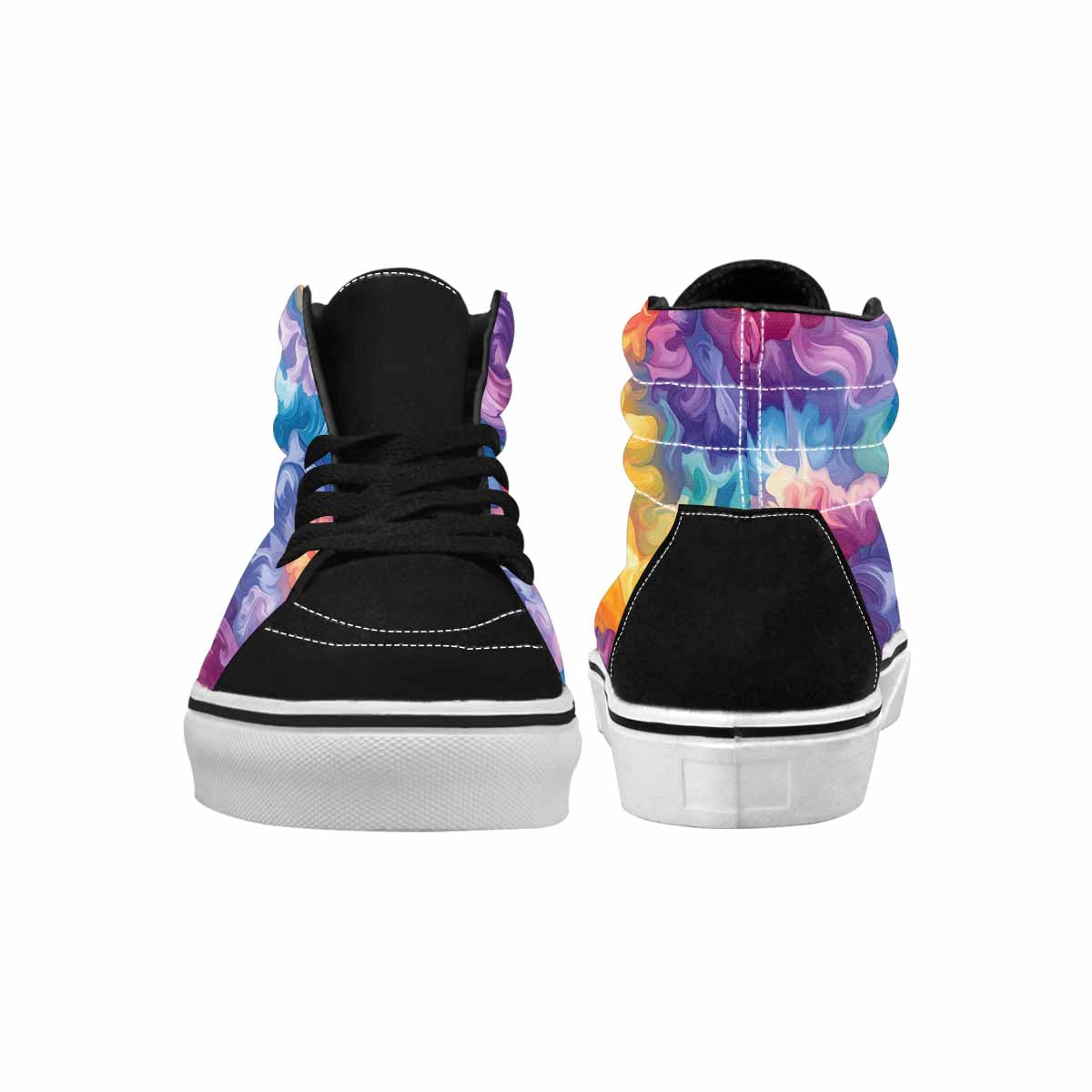 MEN'S Tie High Top Canvas Aesthetic Custom Shoes