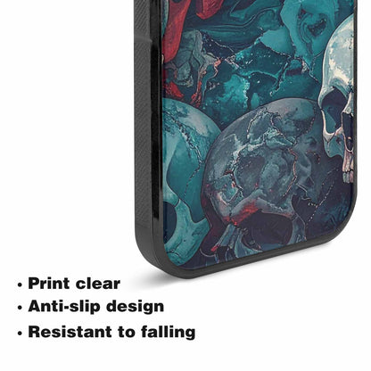 iPhone 15 Plus Case — Marble Skull Custom, Custom Made Phone Cover