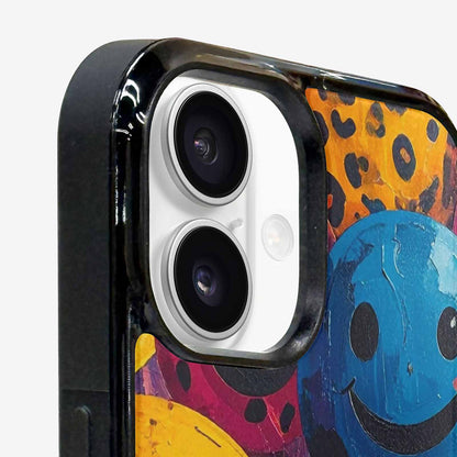 iPhone 16 Plus Case — Smiley Faces Animal Printsmile Prk, Custom Made Phone Cover