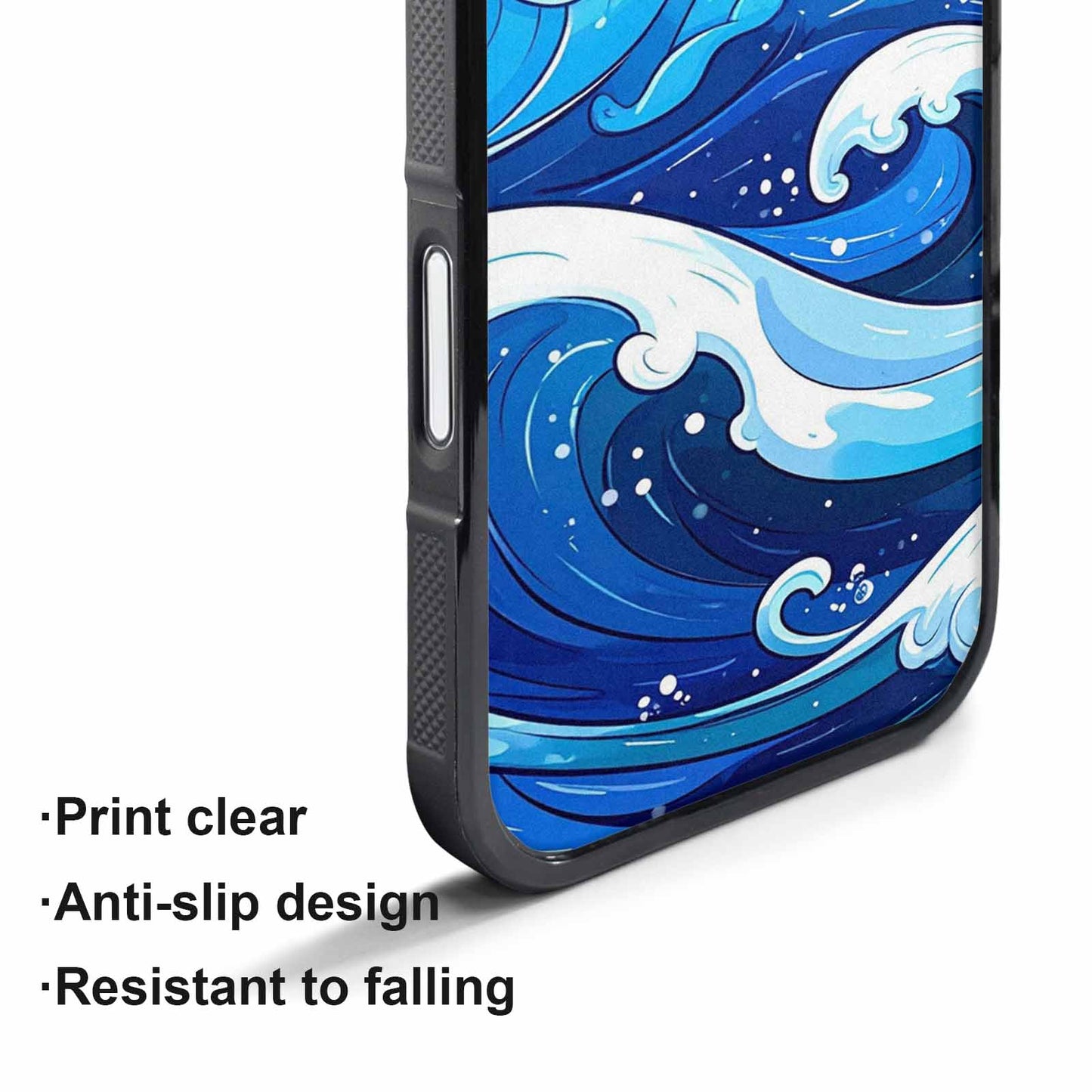 iPhone 17 Pro Max Case — Glossy Winter Wave Cartoon Cute, Custom Art Phone Cover