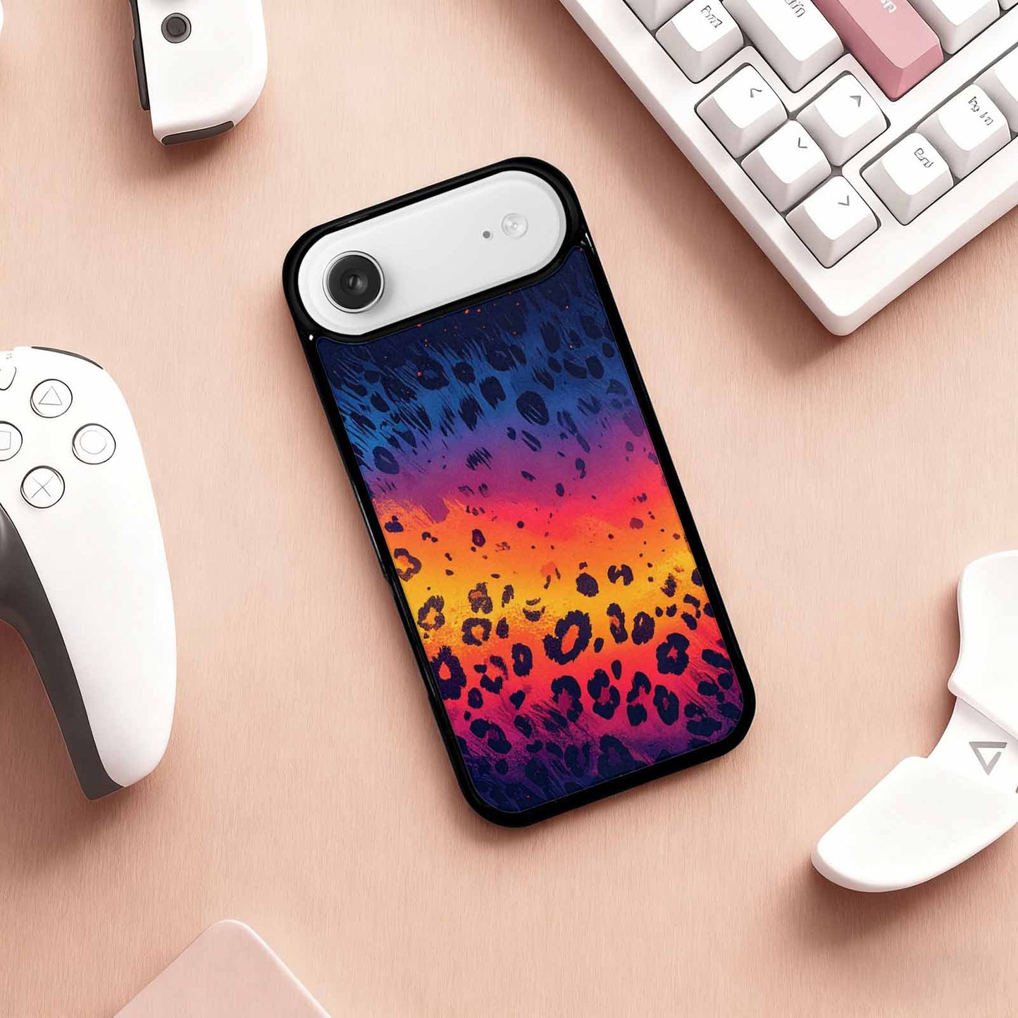 iPhone 17 Air Case — Leopard Print Gradient Animal Print, Personalized Phone Case