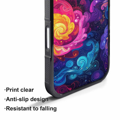 iPhone 17 Pro Max Case — Rose Galaxy Art Seamless Galaxy Space, Custom Art Phone Cover