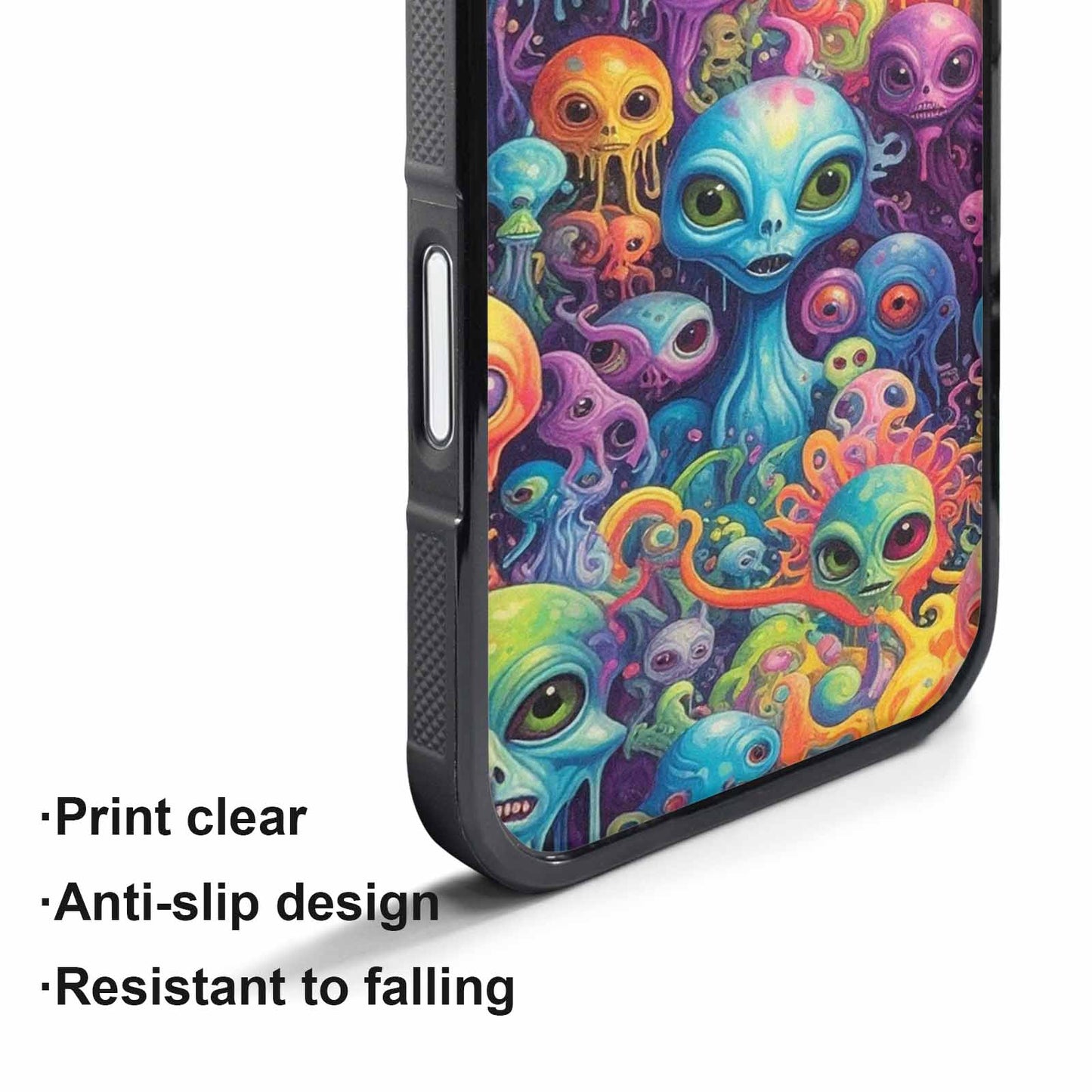 iPhone 17 Pro Max Case — Aliens Tie Dyemelting Aliens Tie Dye, Custom Made Phone Cover