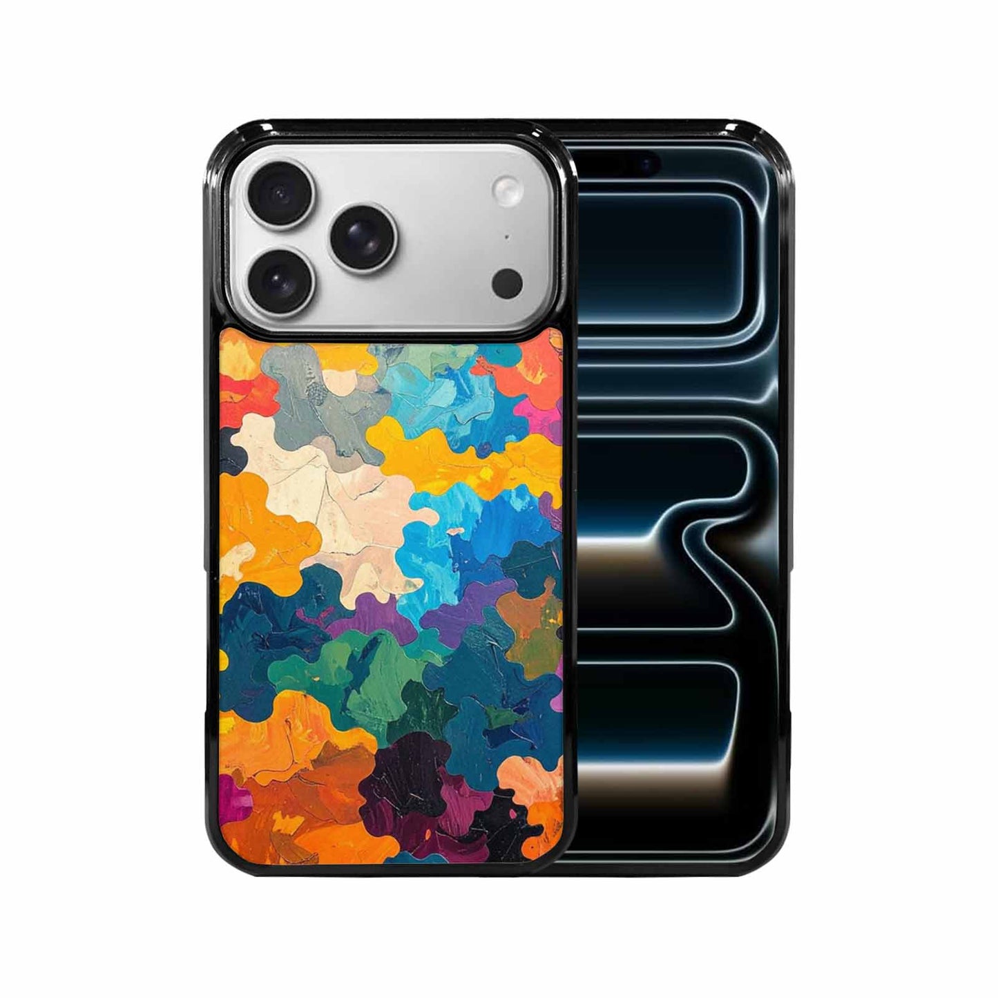 iPhone 17 Pro Max Case — Camo Patches Full Color Camo, Personalized Phone Case