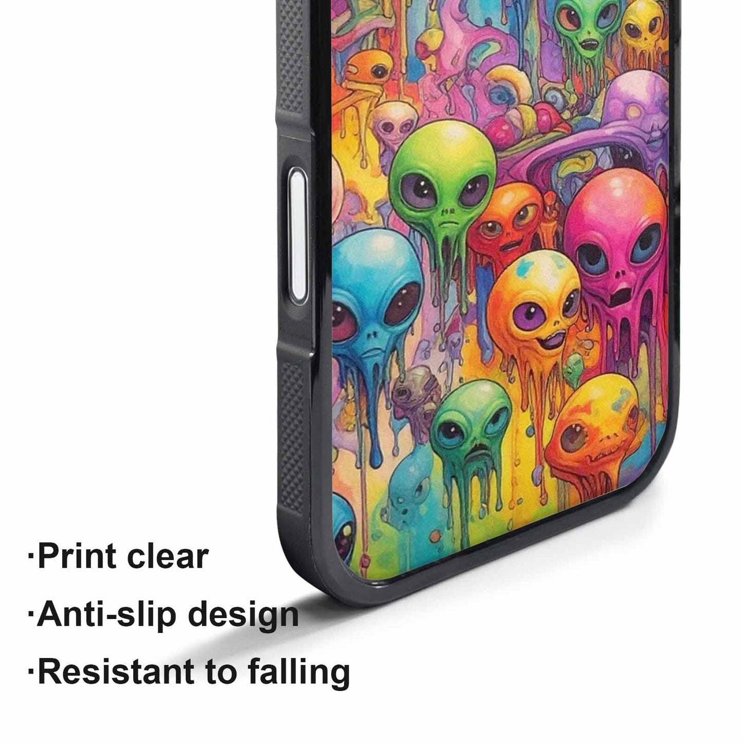 iPhone 17 Air Case — Melting Aliens Pattern Hundreds Of Alien, Personalized Phone Case