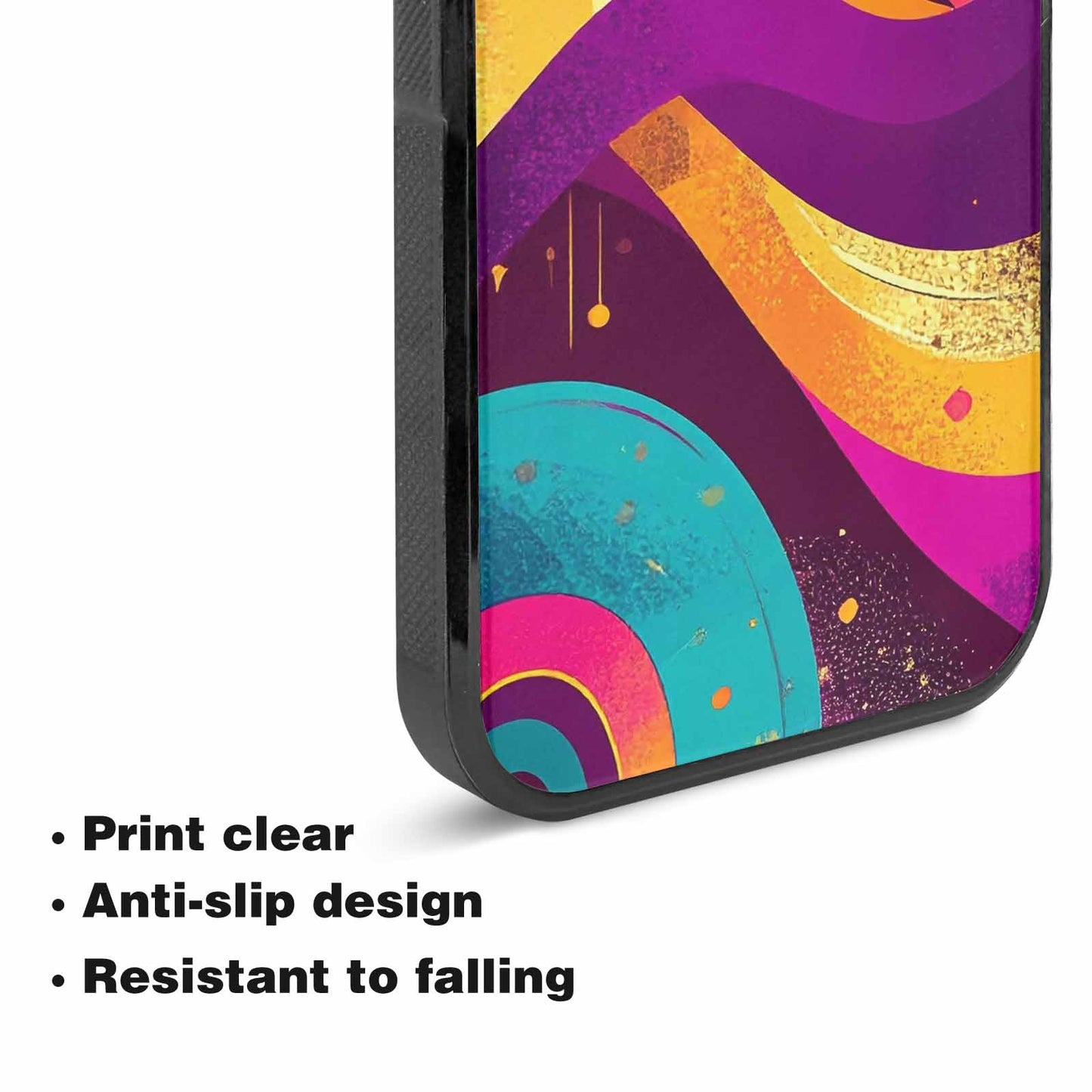 iPhone 15 Case — 1970s Disco Art Pattern, Custom Art Phone Cover