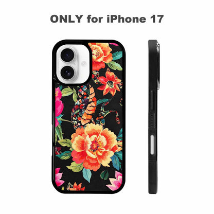 iPhone 17 Case — Snakes Print Floral Seamless Floral, Unique Phone Case Design