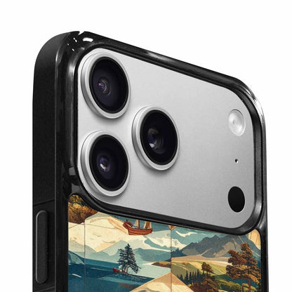 iPhone 17 Pro Max Case — Vintage Travel Artwork Pattern Retro Vintage, Custom Designed Case Cover