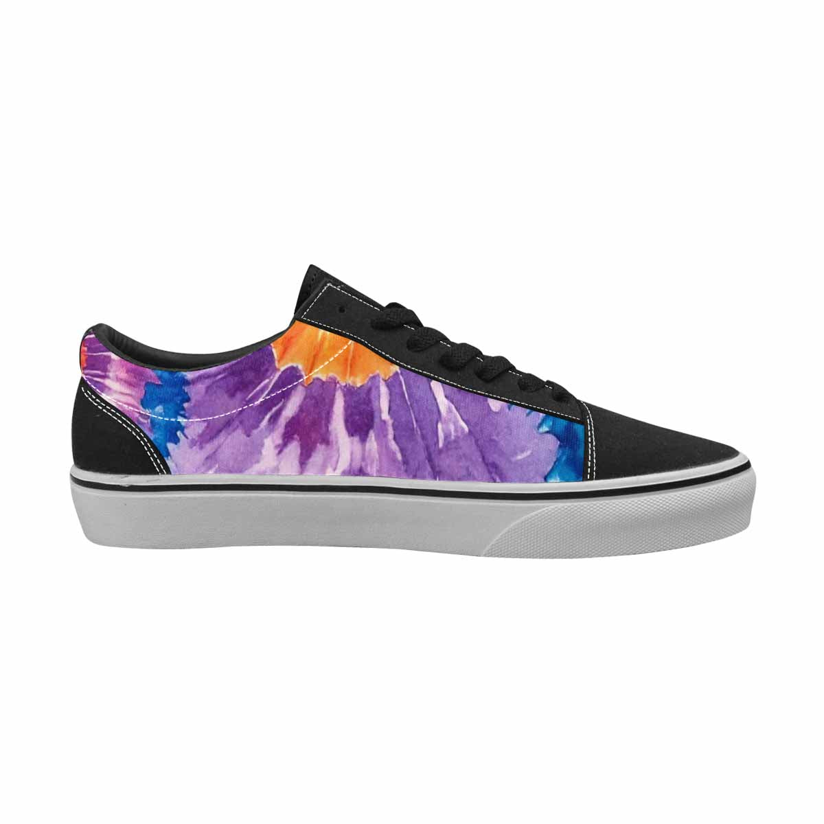 MEN'S Tie Dye Swirl Canvas Lace-Up Grunge Shoes
