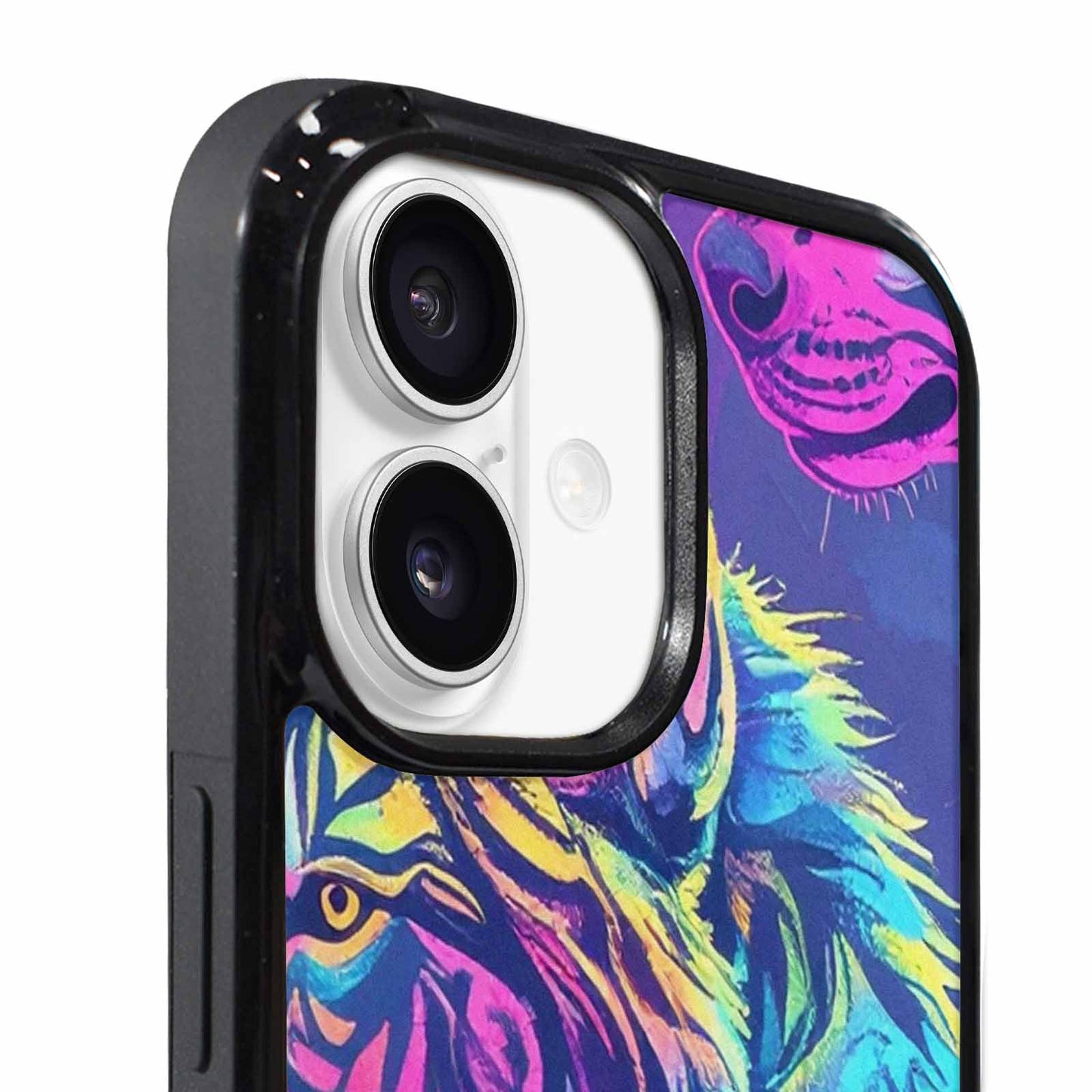 iPhone 17 Case — Neon Zebra Print Animal Print, Custom Phone Case