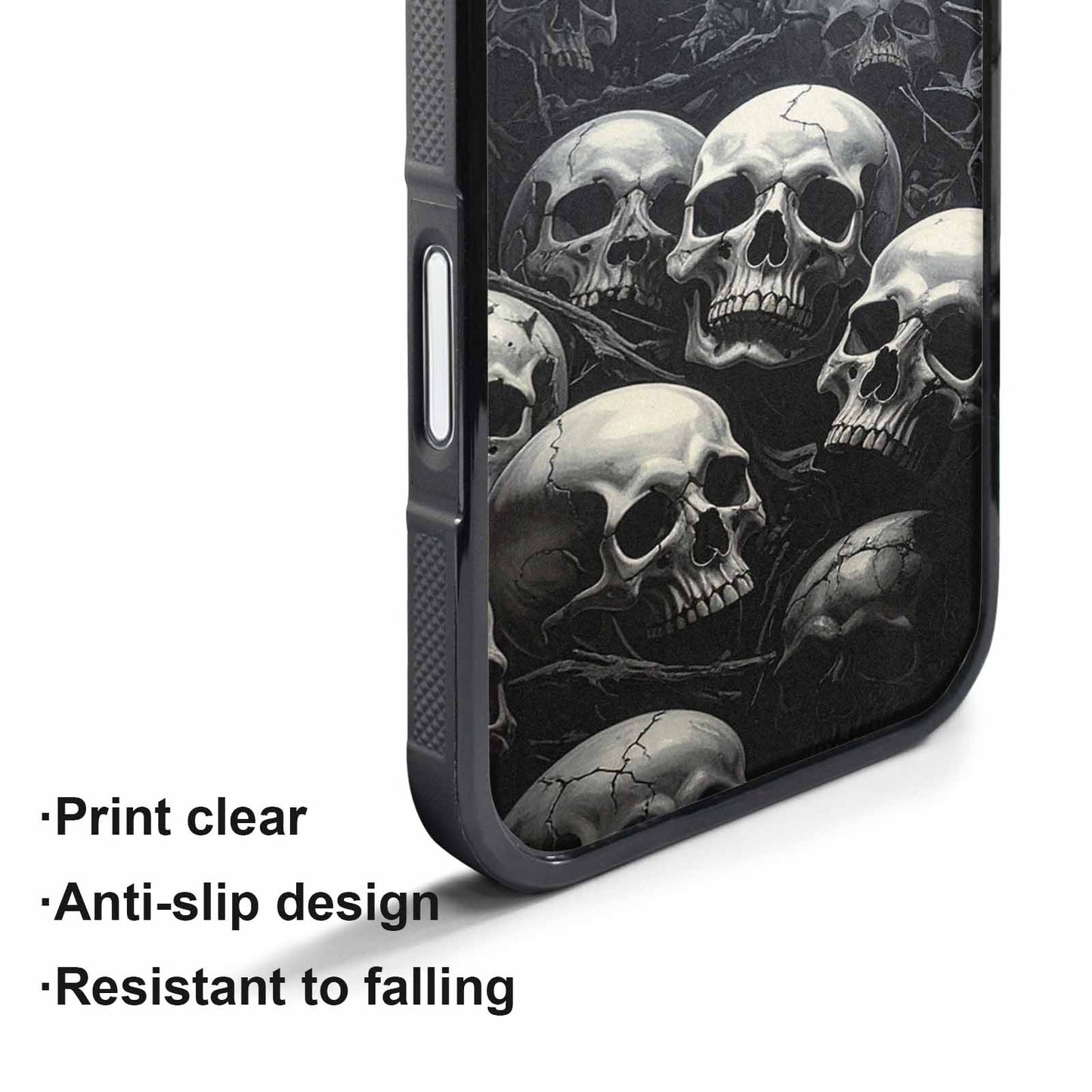 iPhone 17 Pro Max Case — Skull Dark Art Gothic Print Gothic, Personalized Phone Case