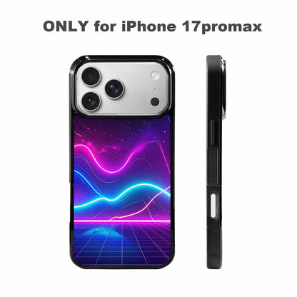 iPhone 17 Pro Max Case — Neon Cartoon Art Pattern Retro Vintage, Customized Protective Case