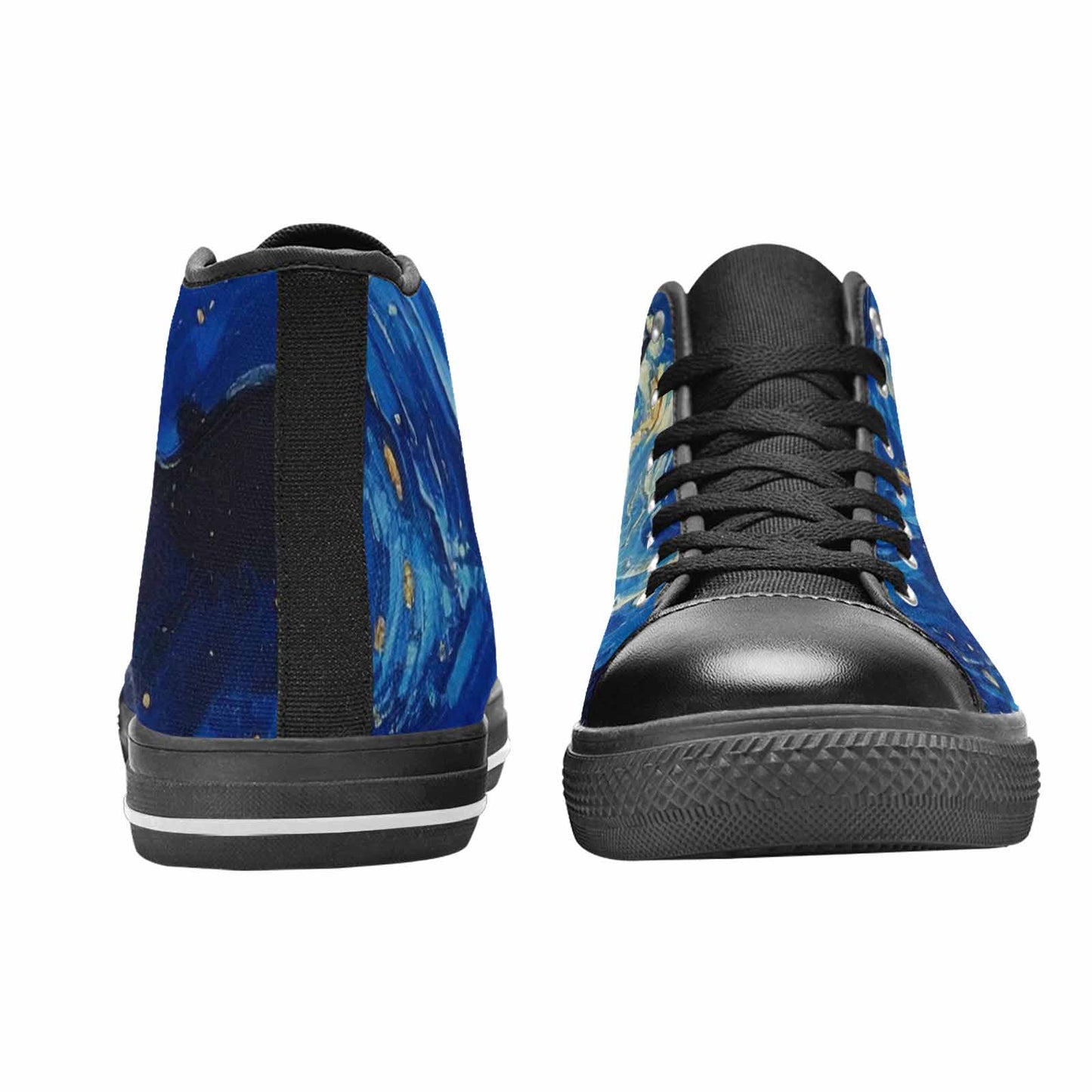 WOMEN'S Starry Night Galaxy High Top Canvas Aesthetic Shoes