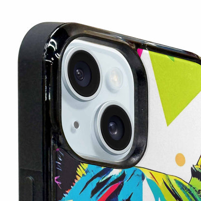 iPhone 15 Plus Case — French Bulldog Pop Art Pattern Personalized, Unique Phone Case Design
