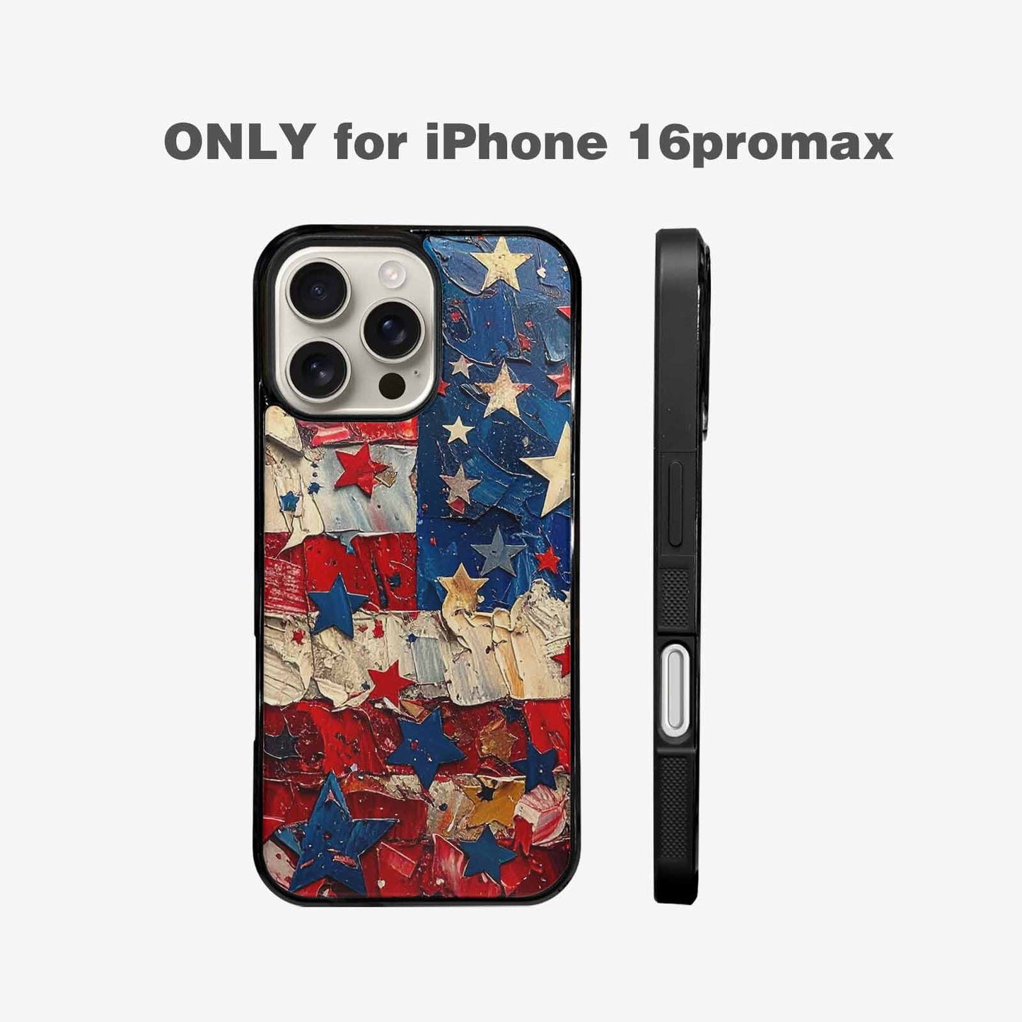 iPhone 16 Pro Max Case — Patriotic Stars And Stripes American Stars, Unique Phone Case Design