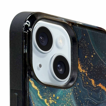 iPhone 15 Plus Case — Marble Dark, Custom Print Case Cover