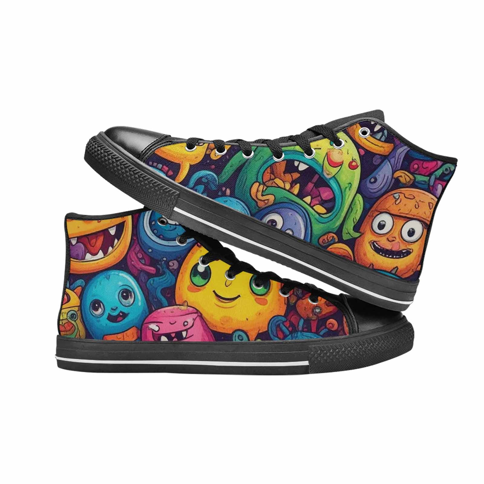 MEN'S Cartoon Monster Character High Top Canvas Y2K Shoes