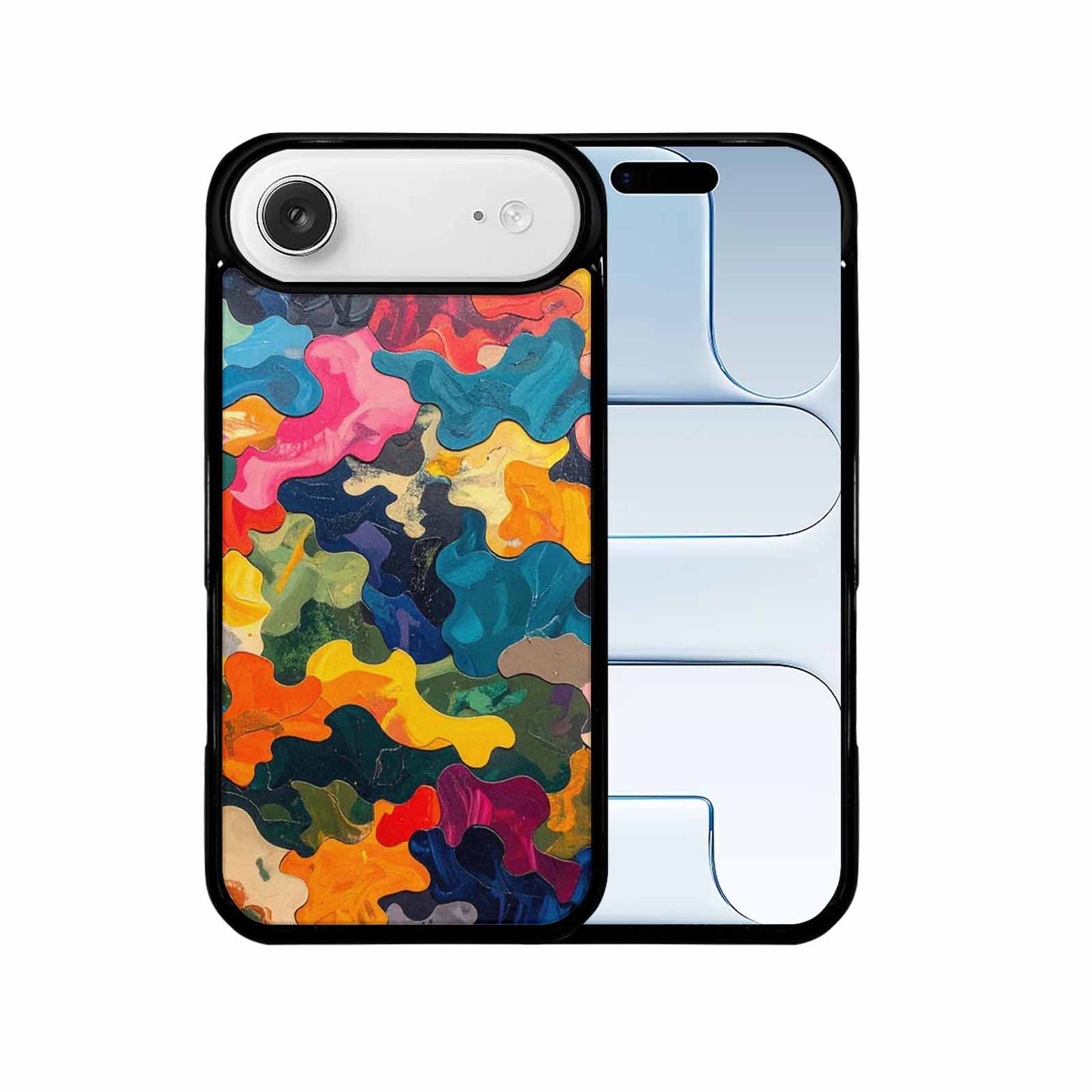 iPhone 17 Air Case — Camo Patches Full Color Vibrant Camo, Customized Protective Case
