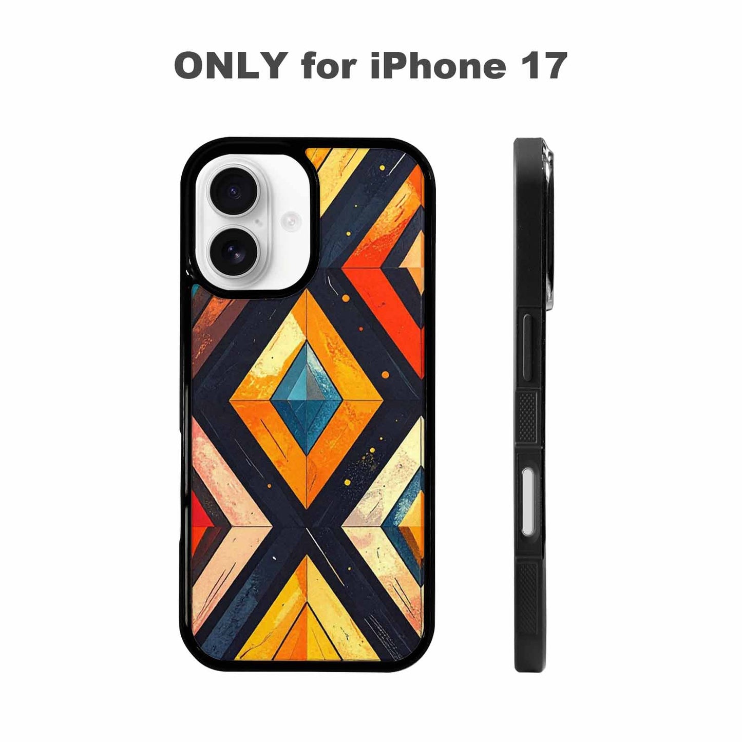 iPhone 17 Case — Vintage Summer Diamond Retro Vintage, Customized Protective Case