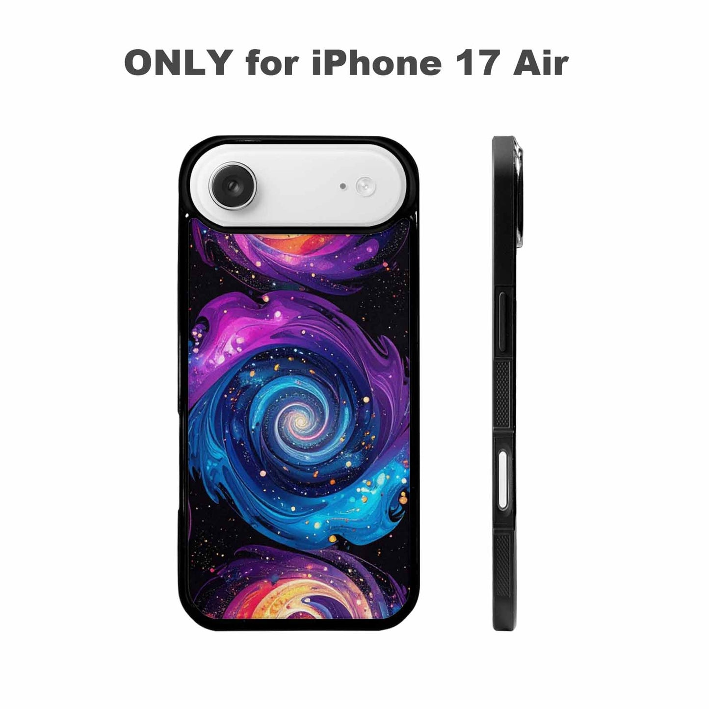 iPhone 17 Air Case — Rose Galaxy Art Seamless Pattern Galaxy, Unique Phone Case Design