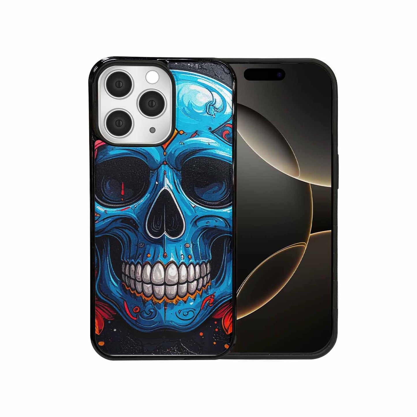 iPhone 15 Pro Max Case — Graffiti Skull Art Seamless Pattern Vibrant, Custom Art Phone Cover