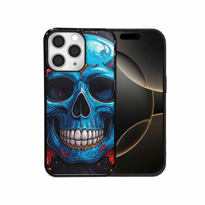 iPhone 15 Pro Max Case — Graffiti Skull Art Seamless Pattern Vibrant, Custom Printed Phone Case