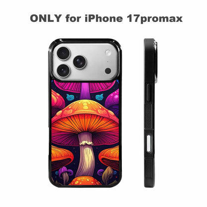 iPhone 17 Pro Max Case — Psychedelic Mushroom Cartoon Pattern Cartoon Cute, Custom Art Phone Cover