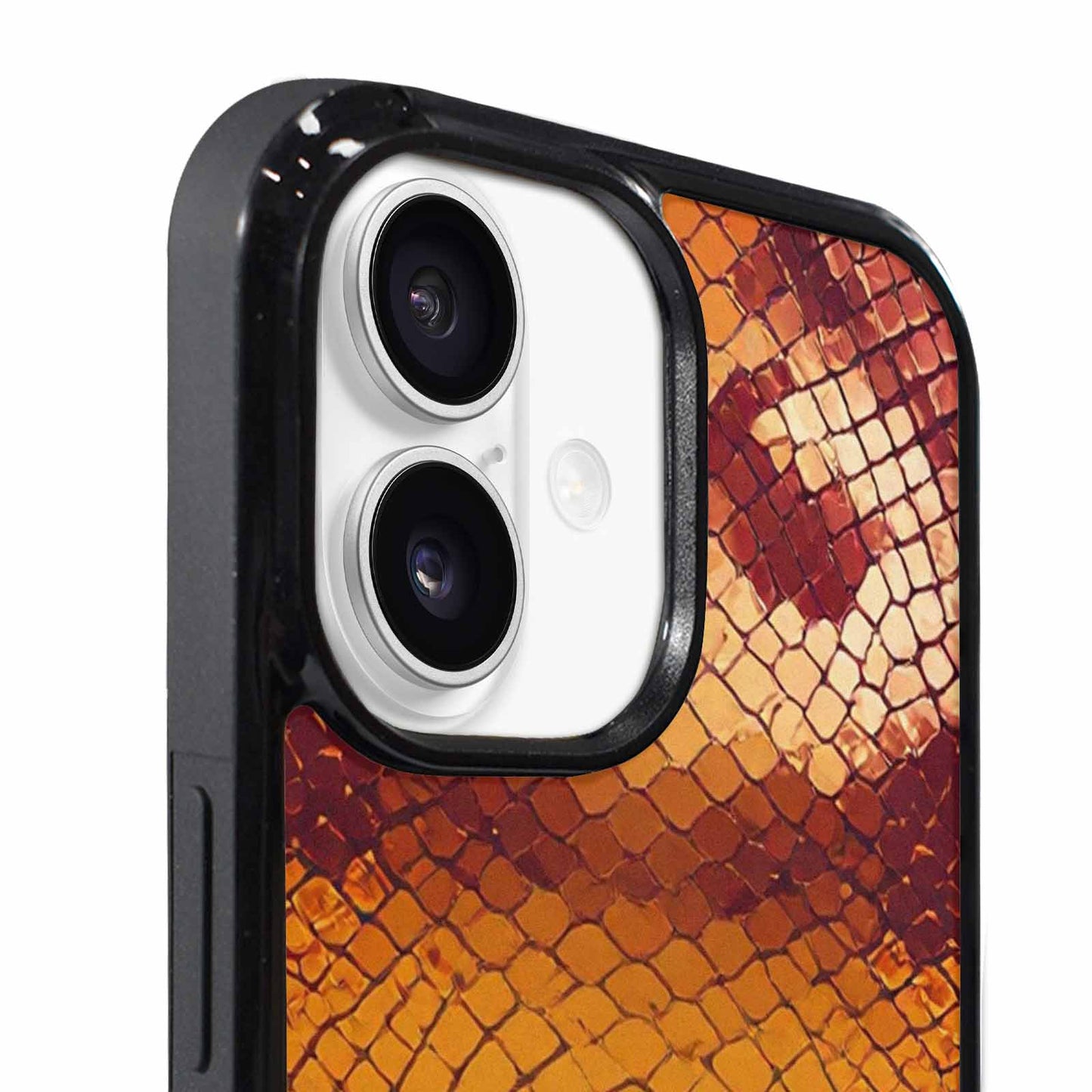 iPhone 17 Case — Snake Print Dark Seamless Animal Print, Custom Designed Case Cover