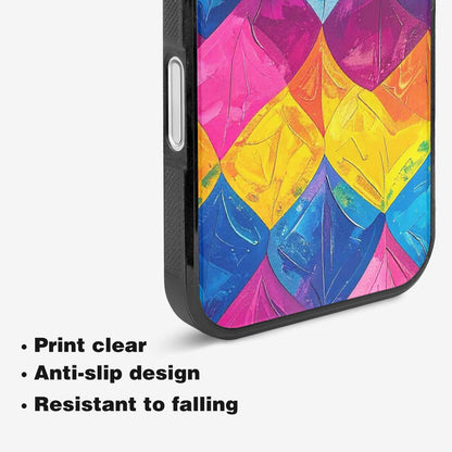 iPhone 16 Case — Pansexual Flag Color Theme Small Rainbow, Customized Protective Case