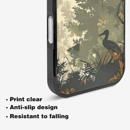 iPhone 16 Plus Case — Hunting Camouflage Pattern With Deer And, Personalized Phone Case