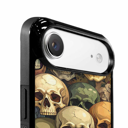 iPhone 17 Air Case — Skulls Camo Skulls Pattern Hundreds Gothic, Customized Protective Case