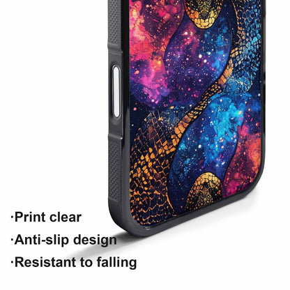 iPhone 17 Pro Case — Snake Print Galaxy Seamless Pattern Animal, Custom Phone Case