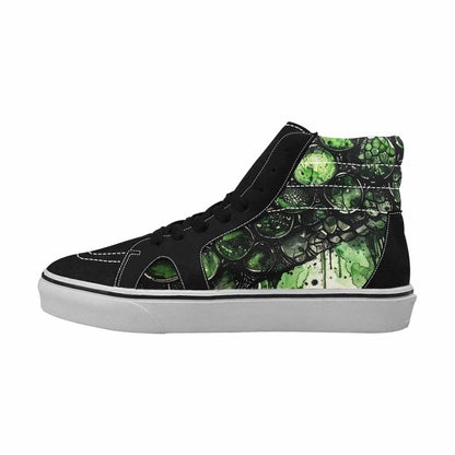 MEN'S Reptile Scale High Top Canvas Melting Art Sneakers