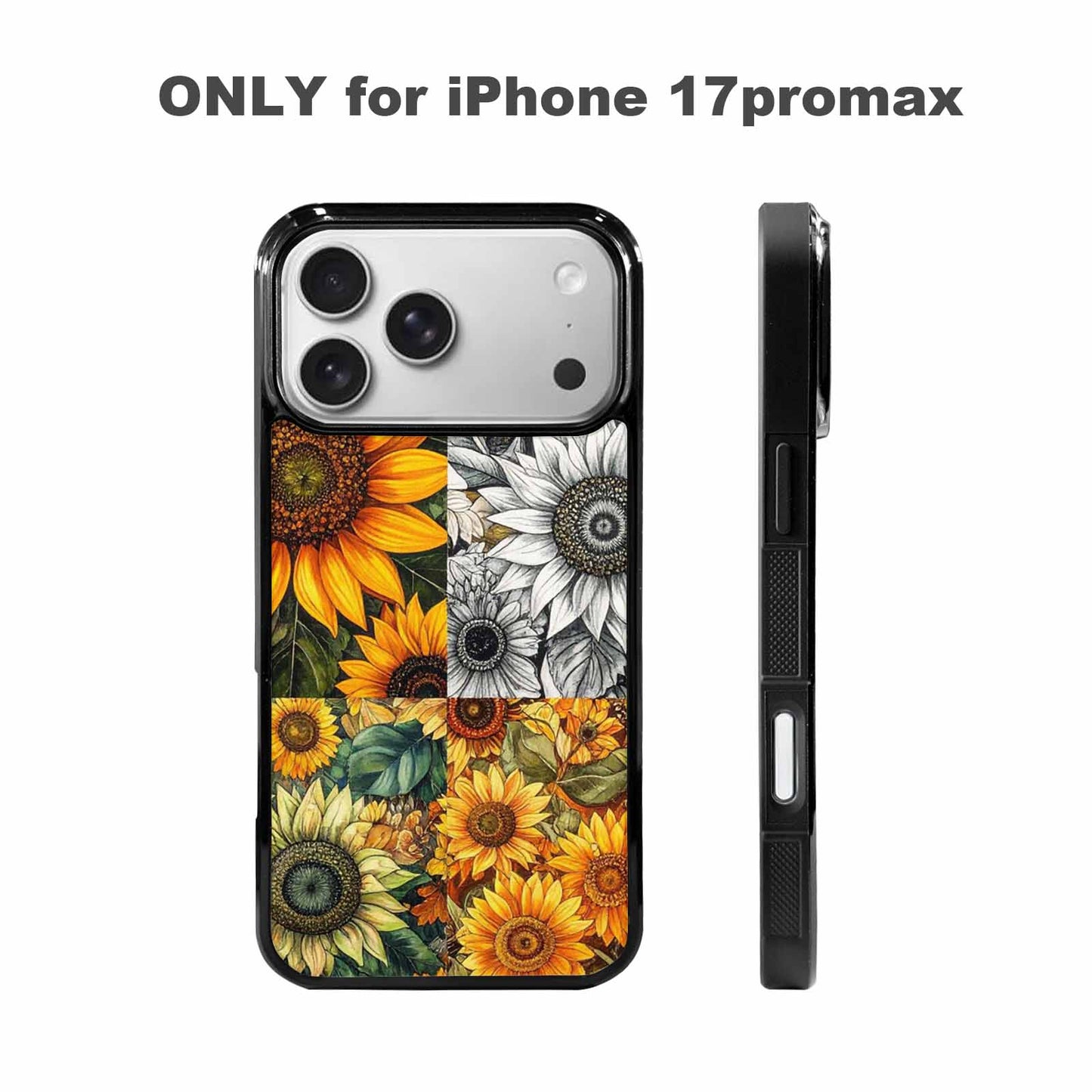 iPhone 17 Pro Max Case — Small Sunflower Pattern, Randomly Floral, Custom Made Phone Cover