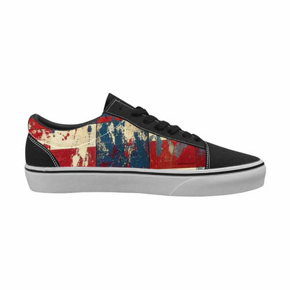 MEN'S American Flag Stars Canvas Lace-Up Wallpaper Art Shoes
