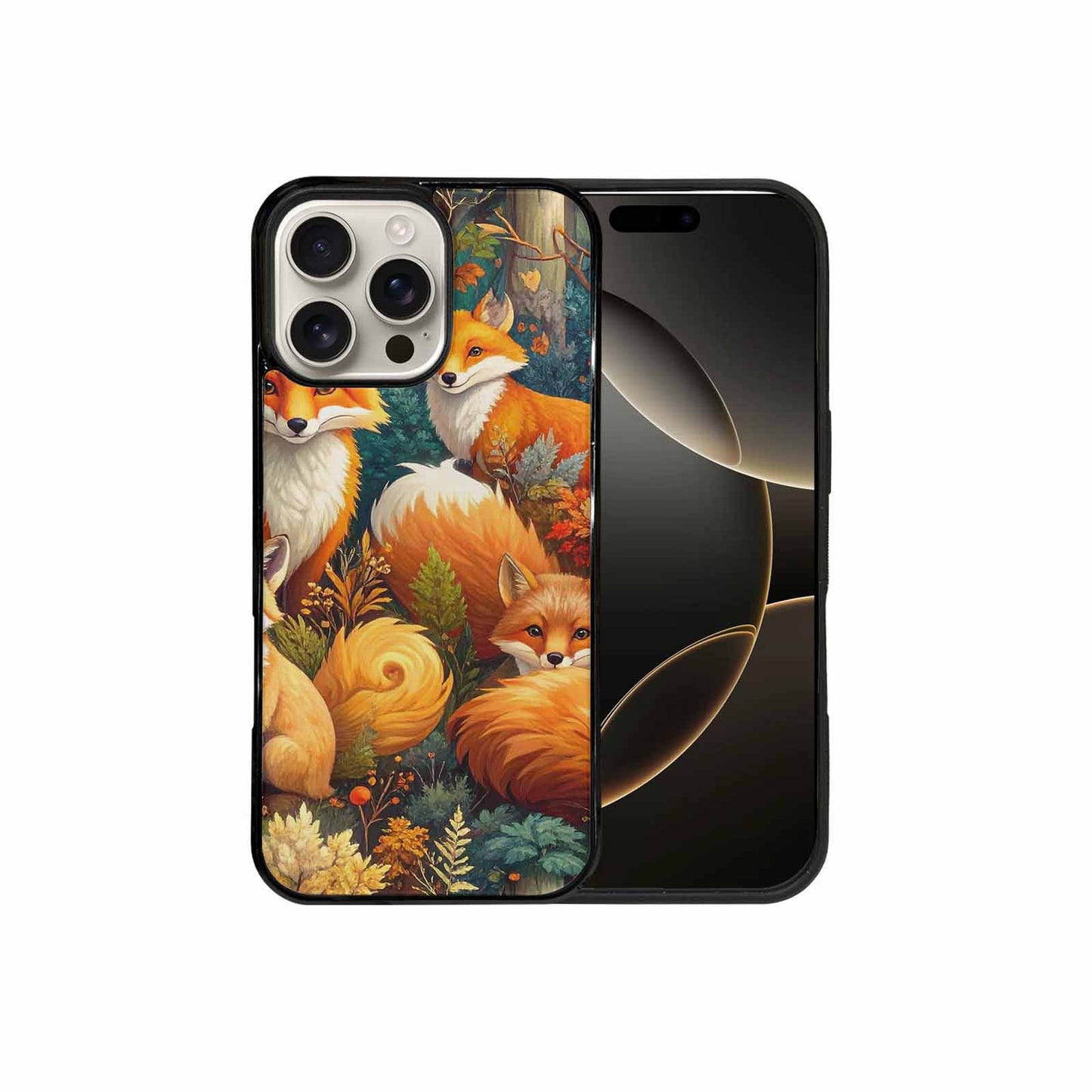 iPhone 16 Pro Max Case — Fox Forest Fox Forest Pattern Hundreds, Custom Art Phone Cover