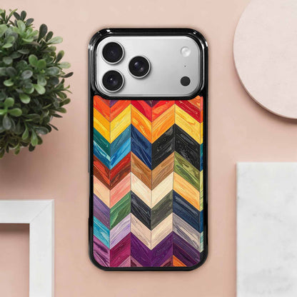 iPhone 17 Pro Max Case — Progress Pride Flag Color Original Art, Custom Designed Case Cover