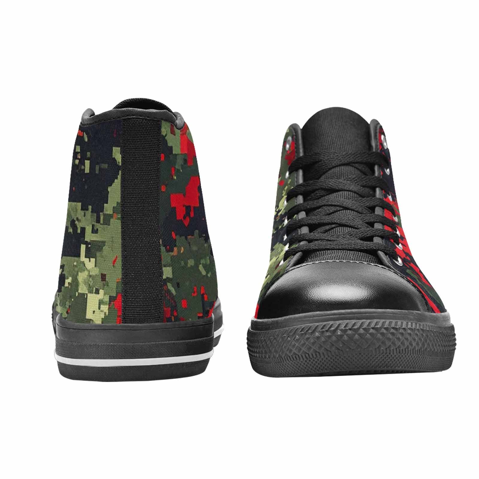 WOMEN'S Military Camouflage Blotch High Top Canvas Aesthetic Sneakers