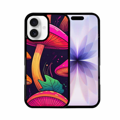 iPhone 17 Case — Psychedelic Mushroom Cartoon Pattern Cartoon Cute, Unique Phone Case Design
