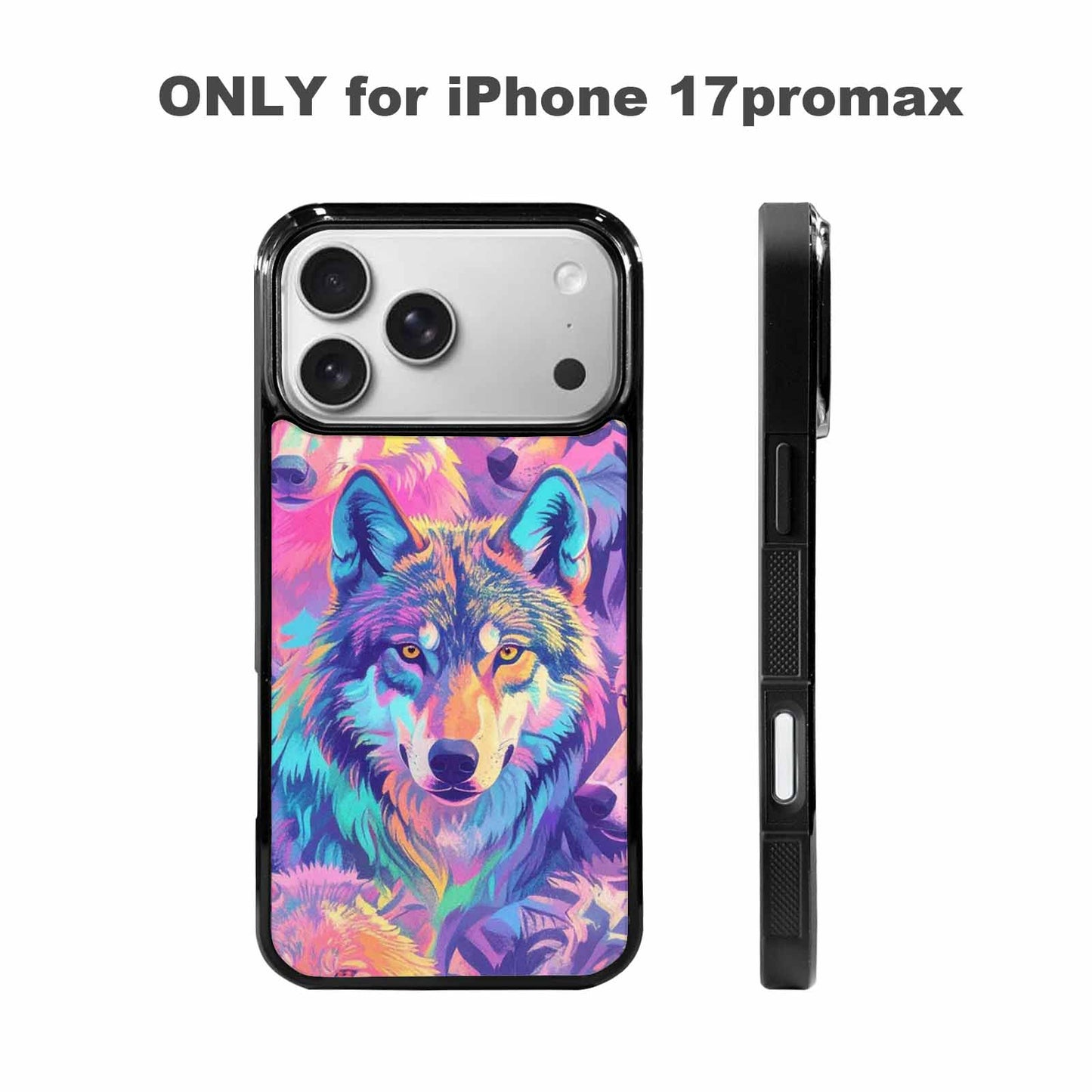 iPhone 17 Pro Max Case — Neon Zebra Print Animal Print, Custom Made Phone Cover