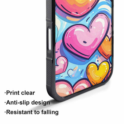 iPhone 17 Pro Max Case — Pastel Summer Heart Original Art, Original Design Phone Case