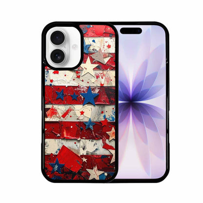 iPhone 17 Case — Patriotic Stars And Stripes Galaxy Space, Custom Made Phone Cover