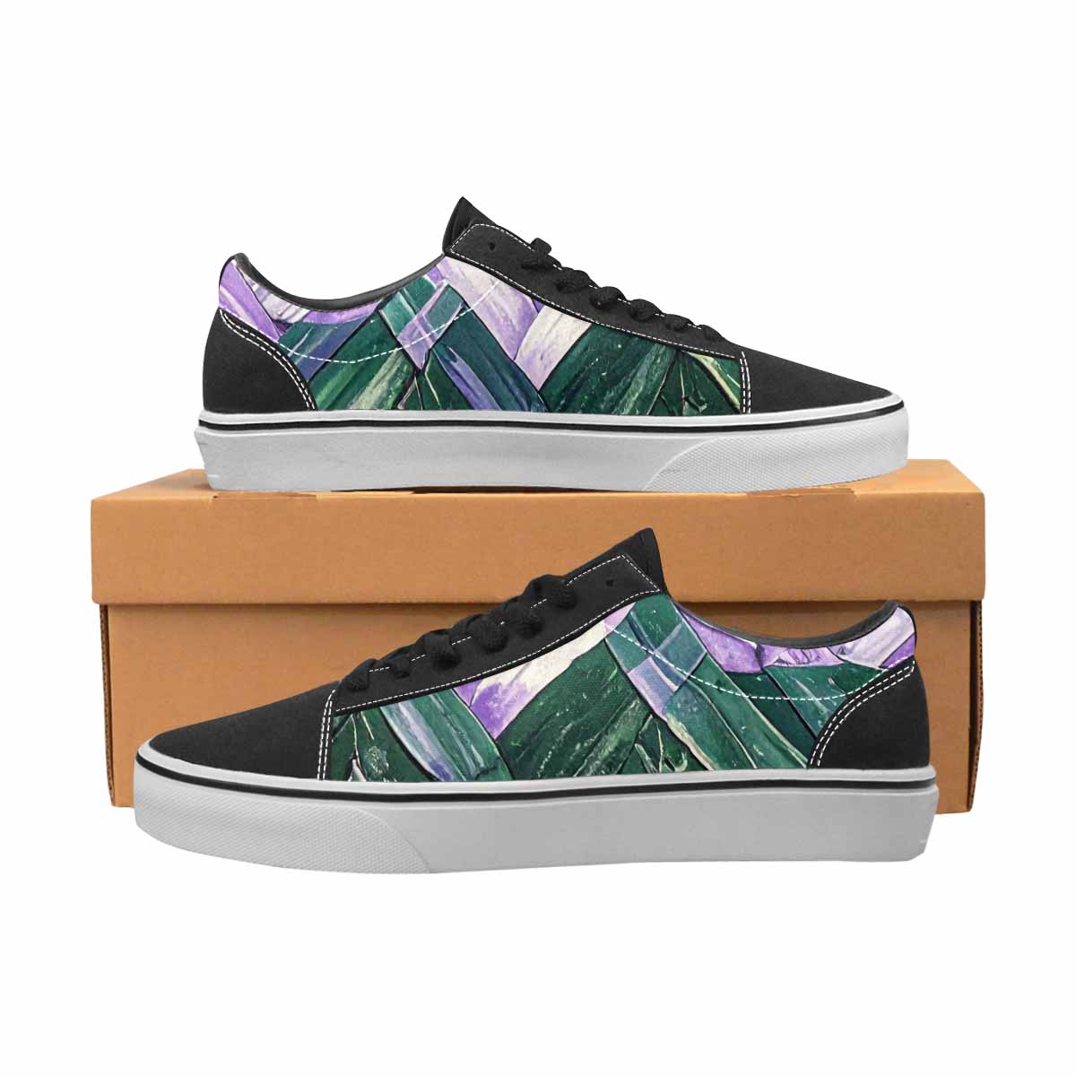 WOMEN'S Genderqueer Flag Color Canvas Lace-Up Dark Academia Sneakers
