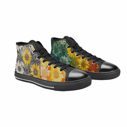 MEN'S Blend Melt Them High Top Canvas Vibrant Chaos Custom Sneakers