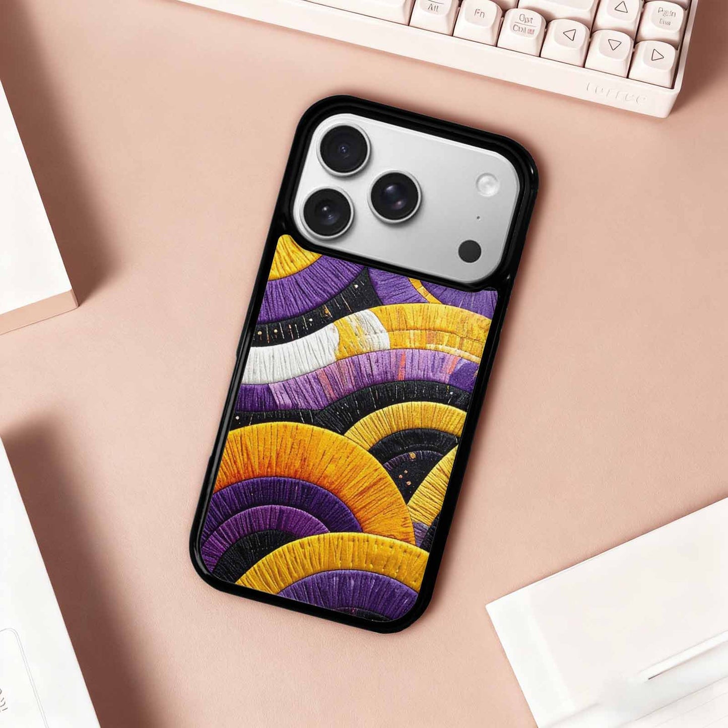 iPhone 17 Pro Case — Vivid Camo Nonbinary Pride Camo, Custom Print Case Cover