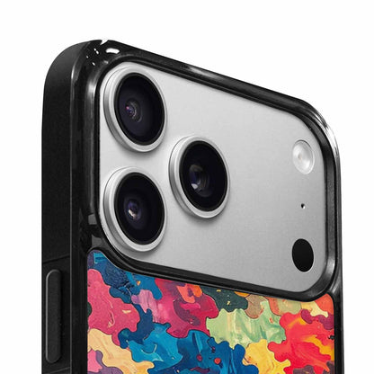 iPhone 17 Pro Case — Camo Patches Full Color Vibrant Camo, Personalized Phone Case